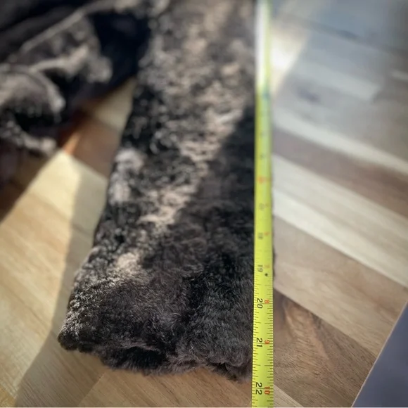 VTG 1960 / 1970 | S | Classic Mod Double-Breasted Faux Fur Glamour Long Coat - Picture 10 of 17